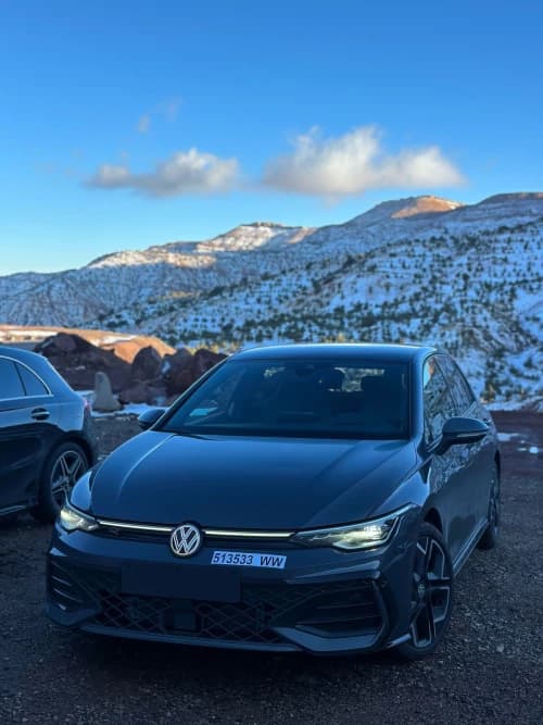 Location de voiture à Agadir – VW Golf 8 (2025) dès 800 DH/jour